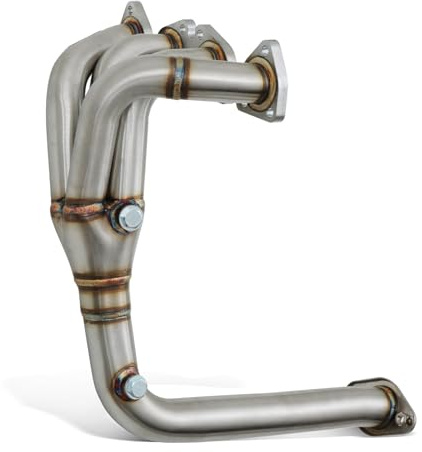 Gravity Performance Collettore di scarico da 5,1 cm, compatibile con Citroen C2 1.6L 16v VTS 125bhp modelli 2005-2011 sistema di scarico De Cat in acciaio inox