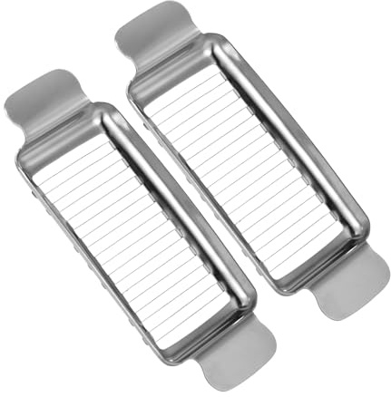 2 Pcs Butter & Cheese Slicer Cutter for Butter Squares and Block Cheese, Ergonomic Handheld Stainless Steel Wire Slicer for Cutting Butter and Soft Food