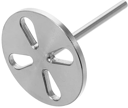 TIDTALEO Silver Stainless Steel Sanding Disc Nail Drill Bit for Feet with Safe and Reliable Hollow Bearing Design, Suitable for Home and Salon Pedicure Use, Effective for Removing Dry