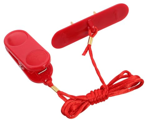 Interruptor de Parada de Emergencia Cinta de Correr Rojo, Doble Inserción