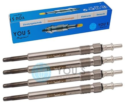 4 Stück YOU.S Original Glühkerzen Länge: 131,0 mm Spannung: 11,5 V - 0011594201