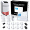 Safe2Home® Funk Alarmanlage Komplett Set SP210 mit Sabotageschutz u Lichtsteuerung - deutsch - GSM WLAN Alarmsystem SMS Alarmierung - Alarmanlagen fürs Haus Büro inkl. Zubehör und Sensoren