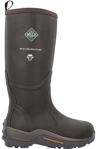 MUCK Men's Wetland Pro Certified Snake Strike Boot, Brown, Size 10(M)