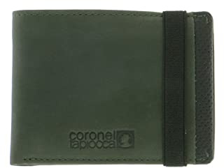 Coronel Tapiocca Cartera Aitor Kaki para Hombre/Adolescente con Compartimento para Billetes, Bolsillo, Ranuras para Tarjetas y departamentos Interiores