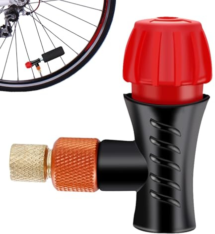 YIZWINS Articolo Bombolette CO2 per Bici, Adattatore CO2 Bici per Bicicletta, Articolo Bombolette CO2 Adattatore Valvola Bici, Adattatore Pompa per Gonfiare Rapidamente da Strada Mountain Bike