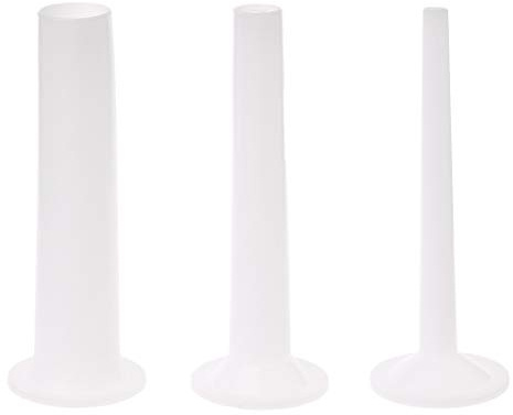 Aurgiarme 3 tubos de relleno de salchichas para picadora de carne hecha a mano 5#