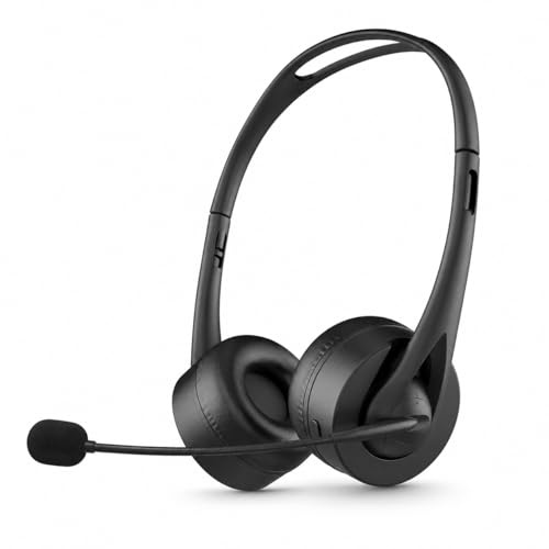Zane WorkFree Cuffie Wireless con Microfono Bluetooth 5.3, Cuffie per Smart Working e PC, Microfono Orientabile con Riduzione del Rumore, 15 Ore di Autonomia, Compatibili con Teams Zoom Windows Mac