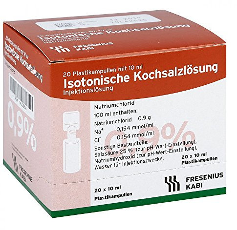 FRESENIUS KABI Isotonische Kochsalzlösung 0,9% Polyethylenampullen, 20 St. Ampullen