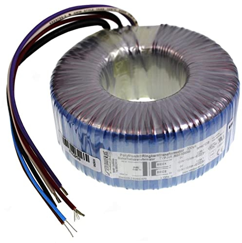 Lumonic transformador toroidal 300VA 2x24V para sistemas de audio, industriales, halógenos y de vía - tensión de entrada 230V - tensión secundaria 48V - modelo RTO-826053