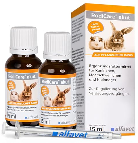 Alfavet RodiCare Akut 2 x 15 ml – tilläggsfoder för gnagare och kaniner