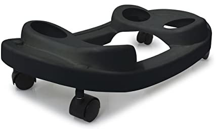 JAMARA 460332 Hüpftier Mobil Board 2in1 - Spielzeug Zubehör für Hüpfpspielzeug, Geschenkidee für Jungen und Mädchen, Roll- oder Schaukelfunktion, Bouncy Animals, schwarz