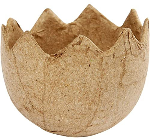 Quickdraw Supplies Set of 8 Paper Mache Egg Shells For Easter Craft Decorate Your Own Easter Eggs Treasure Hunt Bonnet Decoration