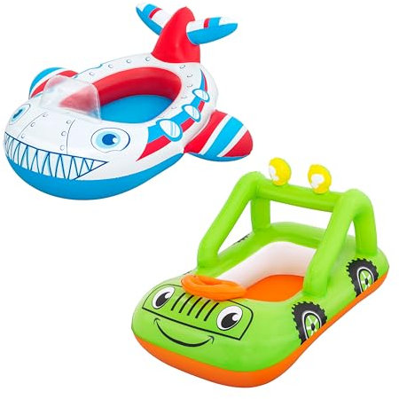 Bestway Lil' Navigator Aufblasbares Auto oder Flugzeug für Kinder, sortiert