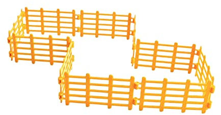 Oshhni 10Pcs Klein Zaun Spielzeug, Puppenhaus Zubehör Zaun, Pferd Corral Fechten Zubehör, Miniatur Wichtel Zubehör Zaun, Koppel Spielzeug, Farm Zaun für Micro Landschaft Dekoration, Stil A