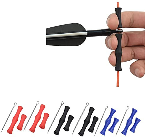 BOBOZHONG Bogensehne Fingerschoner,6 Paare Fingerschoner Bogen Silikon Bogensport Finger Bowstring Fingerschutz Bogensport Fingerschutz Schießen Jagd Bogen Saiten Schutz Fingerschutz