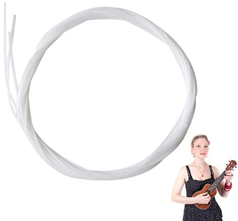 TAYSTE Saiten für Sopran-Ukulele - 4 Teile/Set Saitenwickler für Ukulele - Ukulelen-Nylonsaiten für Anfänger, leicht an den Fingerspitzen für allgemeinen Ukulelen-Sweet-Sound
