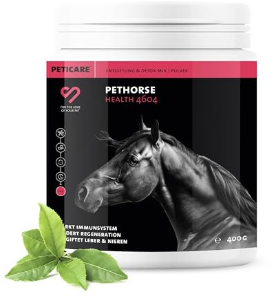 Peticare Polvere Detox Cavalli – Supporto Naturale per Fegato e Reni – Con Cardo Mariano e Carciofo – Integratore Alimentare