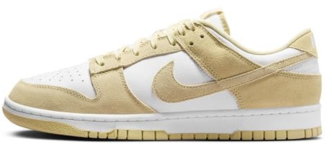 Nike Herren Dunk Low Retro SE Sneaker, White Tm Gold White, 43 EU