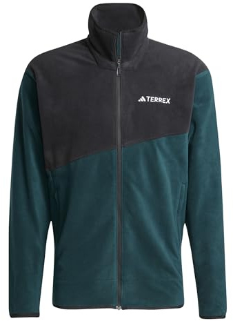 Adidas Uomo Terrex Multi Full Zip Fleece Jacket, Aurora Ivy/Black, M