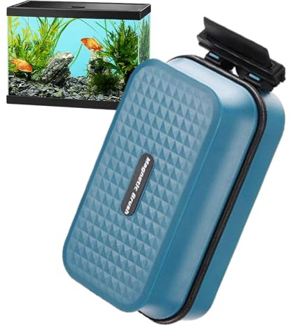 Title 2: Spazzola Magnetica per la Pulizia 'Acquario per alghe – Pulitore Magnetico per vetri con Raschietto per alghe | Potente Magnete, Spazzola ergonomica per Piscine di Pesce Miglior Acquario