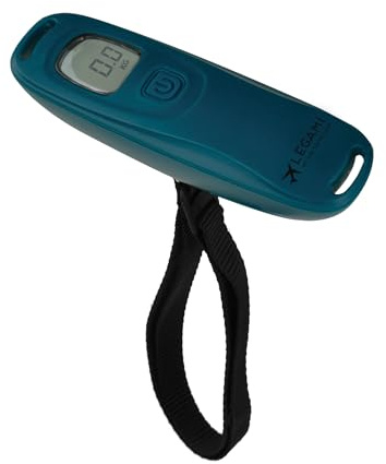 Legami - Bilancia Digitale Pesa Valigia, Peso Max 50 kg, 3 Unità di Misura kg/lb/oz, Funzione Tara, Alimentazione a batteria, Batteria al Litio inclusa CR2032, 9.8 x 3 cm