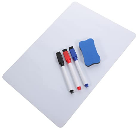 Angoily 1 Juego Pizarra Magnética Notas y Mensajes Incluye y Borrador para Oficina Portátil Reutilizable y Práctica Color Aleatorio