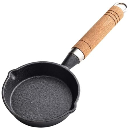 Mini poêle à frire en fonte pour barbecue et petit déjeuner conçue pour une utilisation intensive (11 x 3 cm)