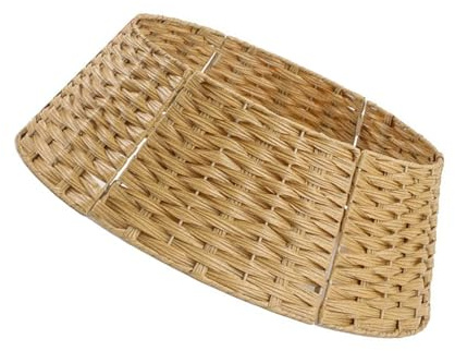 carotoe Delikat Wicker julgran kjol elegant korg julgran kjol traditionell högtidsdekoration väsentlig traditionell prydnad