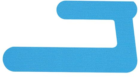 Cinta de kinesiología precortada para pulgar y muñeca, cinta deportiva transpirable para apoyo muscular en el síndrome del túnel carpiano, 20 unidades de vendaje elástico para fitness y yoga (azul, A)