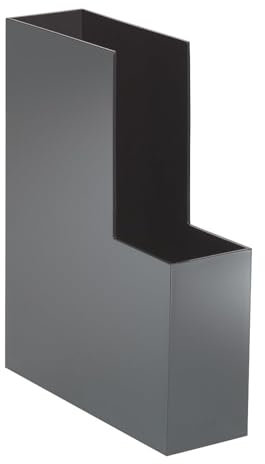 Durable Stehsammler Cubo, schwarz, aus hochwertigen Kunststoff, für DIN A4, z.B. Kataloge und Broschüren - 85 x 320 x 255 mm, 772701