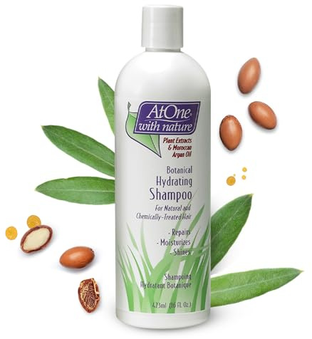 Atone, Botanical, Hydrating Shampoo, Conditioning, for Dry, Brittle Hair, All-In-One, Multi-Benefit Shampoo, All Hair Types, 16oz with Rosemary Extract