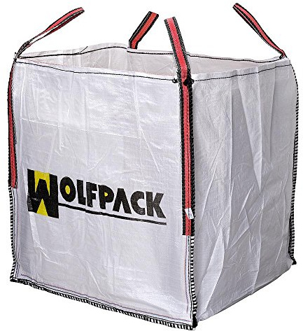 Saco Obra Big Bag Rafia 90x90x90cm. Carga máxima seg. 1.000Kg.