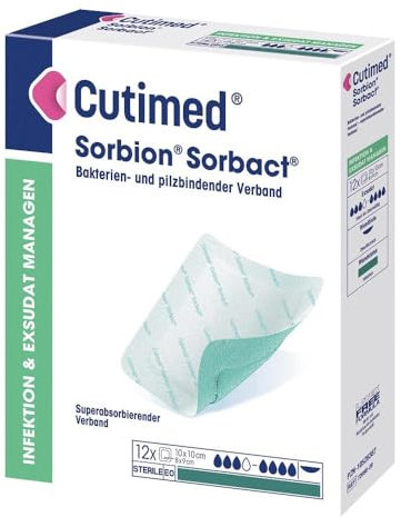CUTIMED Sorbion Sorbact Wundauflage 20x30 cm 12 St