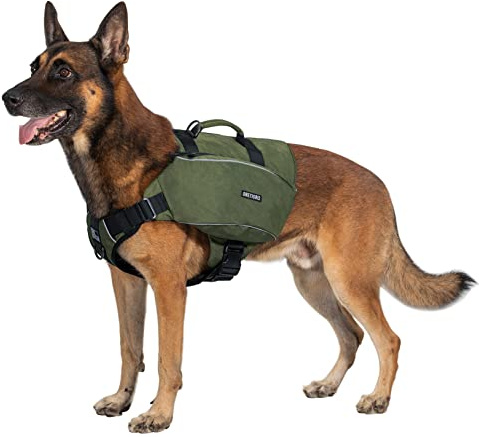 OneTigris Camelus Sac à Dos pour Chien - Taille M/L - Vert