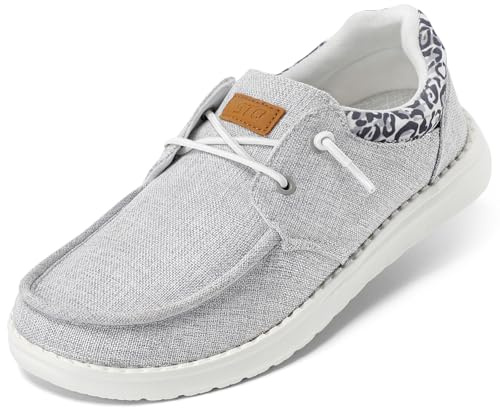 STQ Slip on Casual Shoes for Women Plantar Fasciitis Relief Lightweight Orthopedic Comfy Sneakers Light Grey US 8.5