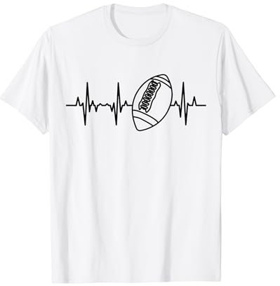 American Football Pulslinie Football Fan T-Shirt