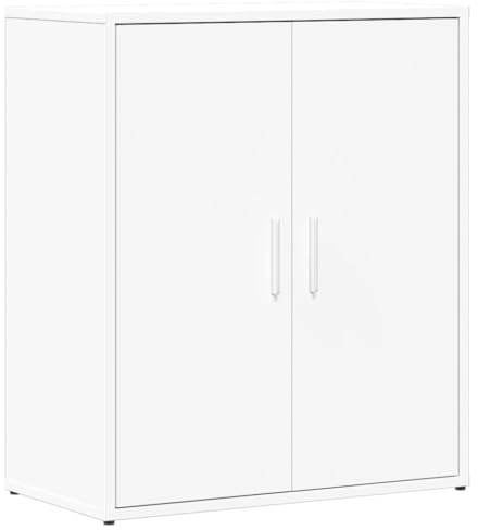 vidaXL Buffet Blanc 60x31x70 cm Bois d'ingénierie, Armoire de Rangement, Meuble d'entrée, Meuble d'appoint, Meuble de Rangement de Cuisine