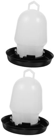 PAMINGONO 2stücke Chick Water Feeder Automatischer Hühnertränke Mit Kapazität Robuste Kompressionsresistente Wasserstation Für Geflügel Einfache Handhabung Für Hühner Enten Und