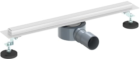 vidaXL 360° Duschavlopp med smal modell Silver 50 cm, Badrum, rektangulär, modern, snygg design med platsbesparande lagringslösningar och stiliga detaljer för maximal nytta