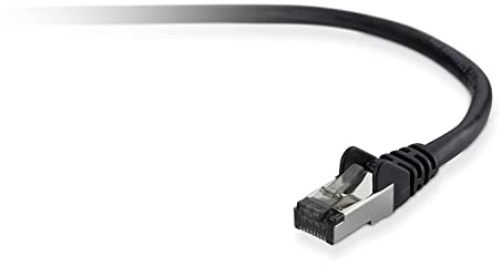 Belkin Netzwerk-Kabel, Ethernet Kategorie 6 schwarz Schwarz 2 meter