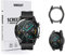 MWOOT Compatible with Huawei Watch GT2 46MM Screen Protector Glass Tempered and Protective Cover Case for Smartwatch Protection [3-Pack], Protective Bumper Sleeve Full Protection Accessories Set