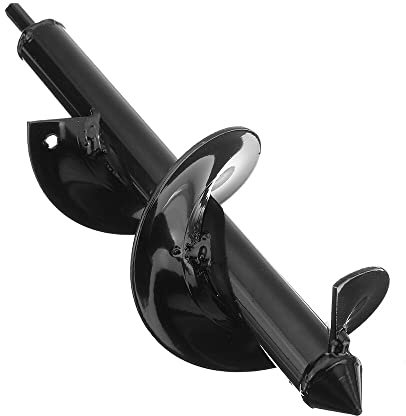 HUVNAREDE coclea da giardino piccola terra fioriera punta da trapano post foro scavatrice terra semina coclea punta da trapano per trapano elettrico-45cm