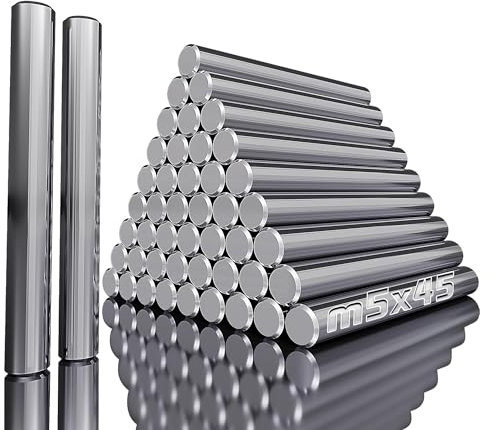 Ziamzra Bodenträger für Einlegeböden 25 Stück Regalbodenträger Ø5x45mm Zylinderstifte Regalbodenträger für Stifte 6mm Bodenträger für Einlegeböden für Schränke Möbel Regalstützen