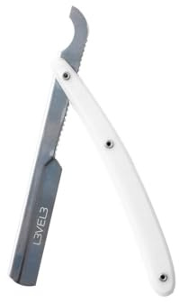 Rasoir turc Level 3 - Anti-rouille - Bord droit (Blanc)