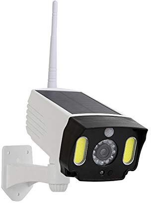 Lampe solaire avec détecteur de mouvement, caméra factice, étanche, fausse caméra extérieure, intérieur, spot de rue, lampe murale de jardin, COB