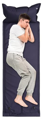 Colchoneta aislante para camping, colchoneta inflable y compacta, colchón de aire plegable, colchón de aire compacto, suave para camping, viajes, tienda de campaña
