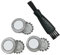 3pcs Replace Head Razor Blade，Compatible for Philips，Shaver HQ3 HQ4 HQ55 HQ56 HQ4+ Hq44 HQ6640 HQ6645 HQ6675 HQ6676 HQ6695 HQ6696 HQ6425 Replacement Head