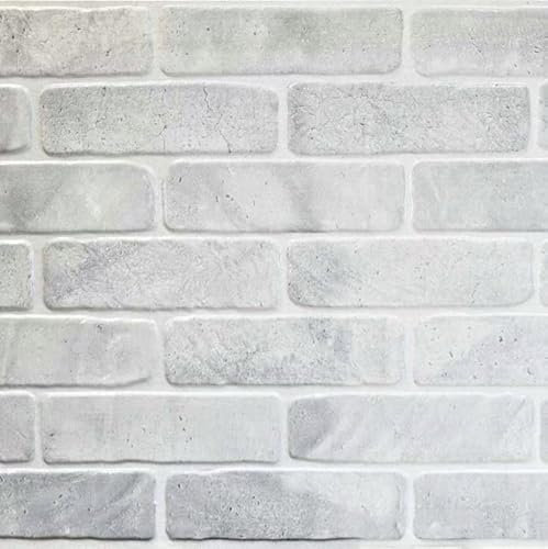 Deccart - 3D Wandpaneele Deckenplatten Deckenverkleidung Paneele PVC Wandverkleidung Wall Deko Panel Wand Panels Wandplatten Küche, Schlafzimmer, Wohnzimmer, Küchenrückwand | Old Brick Grey | 4 Stück
