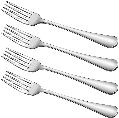 Dinner Fork 4 Pieces, Stainless Steel 20.5cm Forks Silverware