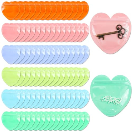 NEETUE 150 Pcs Baggies for Small Business Jewelry Bag Small Business Supplies Bags Cute Mini Packaging Supplies for Earring Sample (Multicolor)